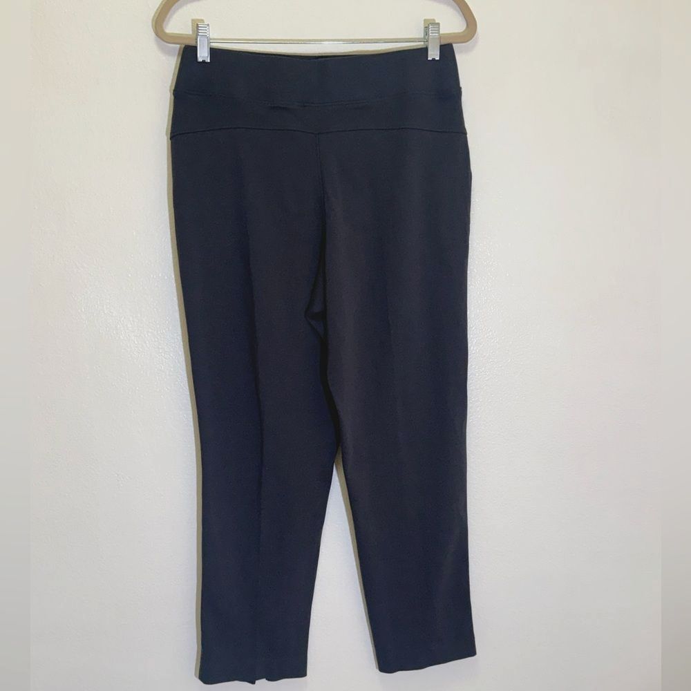 Pact Woman’s Cropped Women's Stretch Ankle Pants and Top - Dark Blue